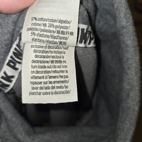 Sweatshirt by Pink, Sporty Athletic, Cowl Neck - Picture 3 of 5